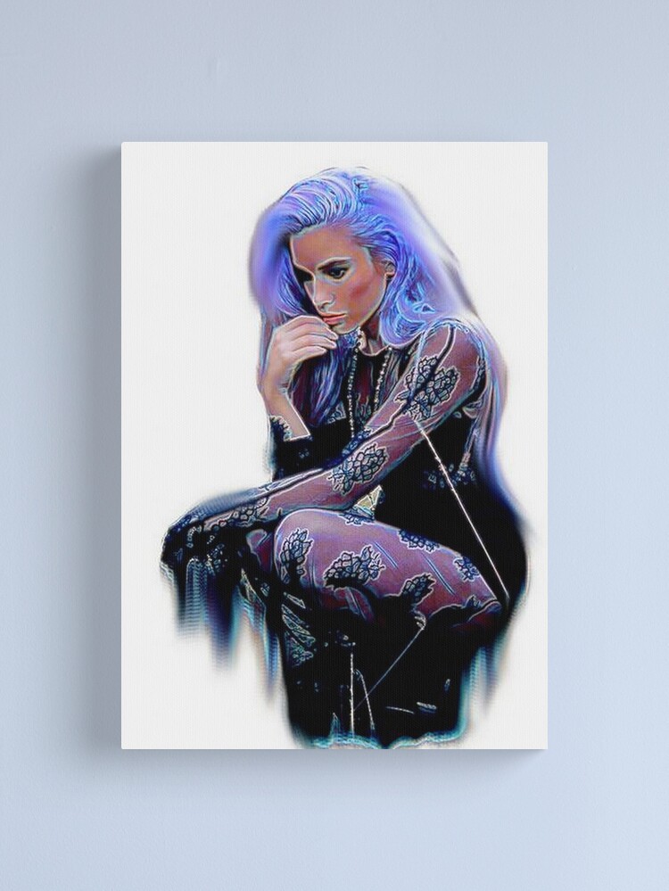 Alternate view of PURPLE POISED Canvas Print