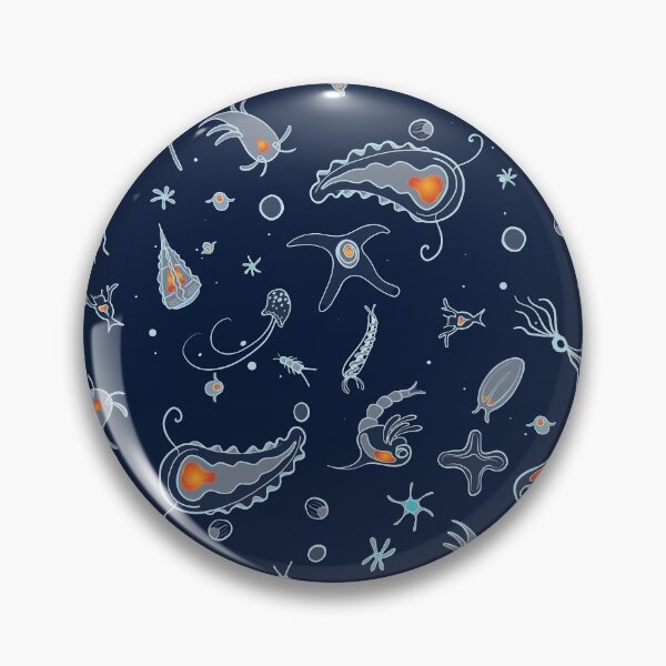 Item preview, Blue Deep Sea Plankton Pattern  designed and sold by Inklingsofgrace.