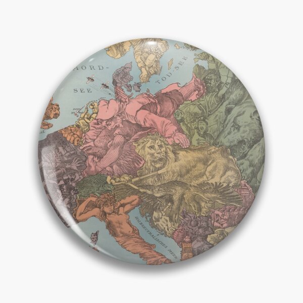 Item preview, Vintage WWI Europe Illustrative Map (1915) designed and sold by BravuraMedia.