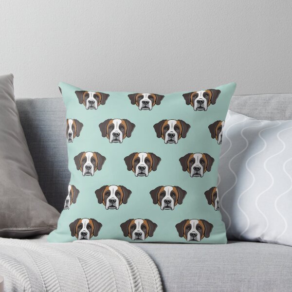 Item preview, St. Bernard Face - Teal designed and sold by littlearrow.