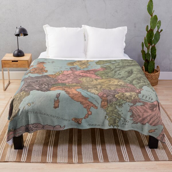 Item preview, Vintage WWI Europe Illustrative Map (1915) designed and sold by BravuraMedia.