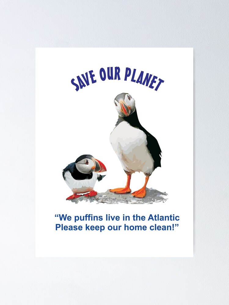 Keep A Puffin' Poster