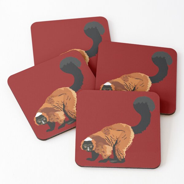 Item preview, Red Ruffed Lemur (Varecia rubra) designed and sold by Alawstrations.