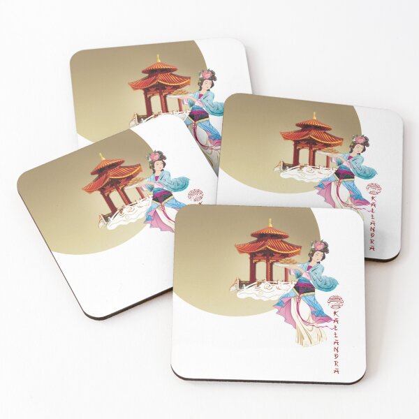Item preview, China Art Print - Allegory of Young Chinese Woman with Moon designed and sold by Kallandra.