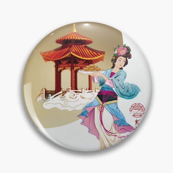 Artikelvorschau, China Kunstdruck - Allegorie junge chinesische Frau mit Mond entworfen und verkauft von Kallandra.