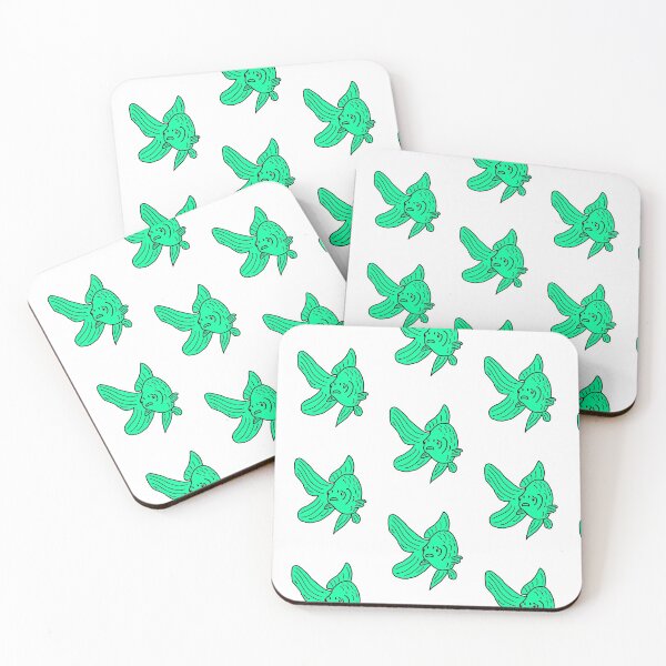 Item preview, Simple Spring Green Fantail Fancy Goldfish Outline designed and sold by Ellie Davies.