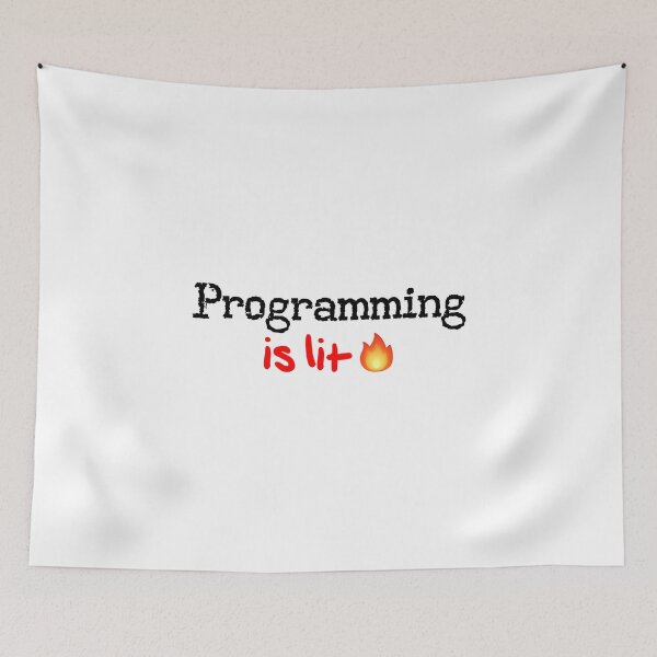 Item preview, Programming is Lit! designed and sold by DoodleDashCollective.