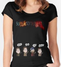 Supernatural Tailliertes Rundhals-Shirt