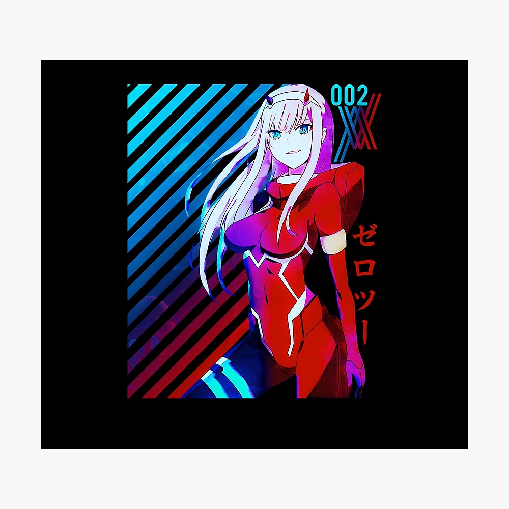 anime darling in the franxx 002 zero two poster by reoanime redbubble anime darling in the franxx 002 zero two poster by reoanime redbubble