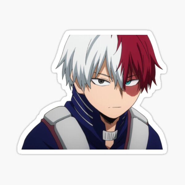 "why is todoroki so cute" Sticker for Sale by adrianadn Redbubble