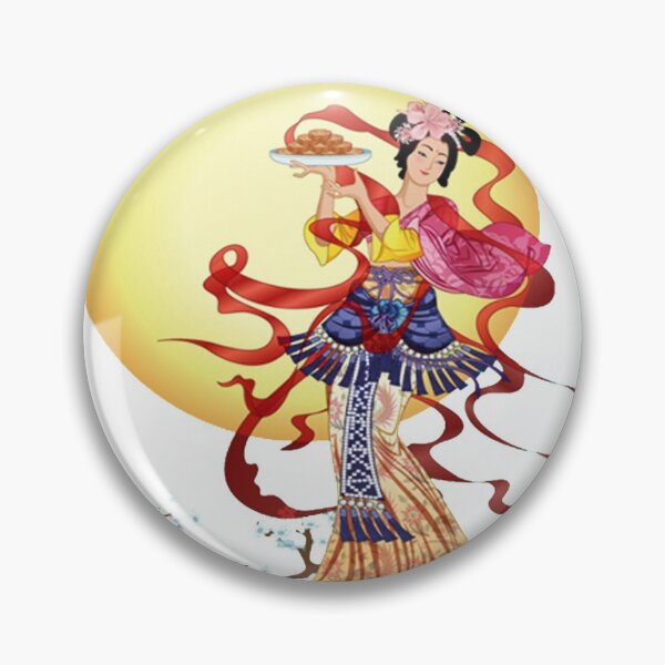 Artikelvorschau, China Kunstdruck - Allegorie junge chinesische Frau mit Mond entworfen und verkauft von Kallandra.