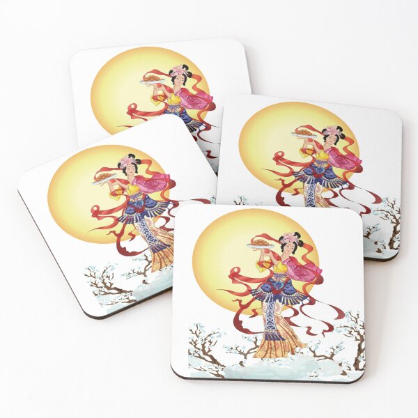 Item preview, China Art Print - Allegory of Young Chinese Woman with Moon designed and sold by Kallandra.