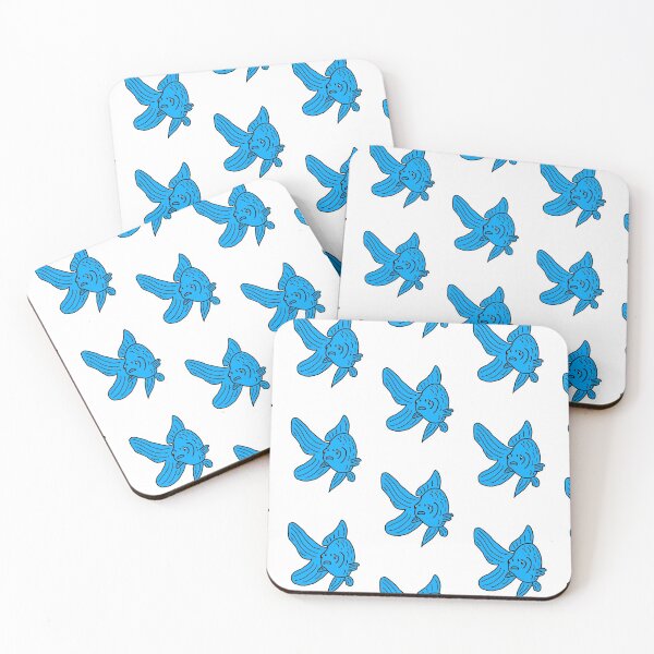 Item preview, Simple Blue Fantail Fancy Goldfish Outline designed and sold by Ellie Davies.