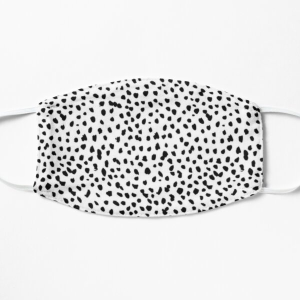 Black Spotted Flat Mask