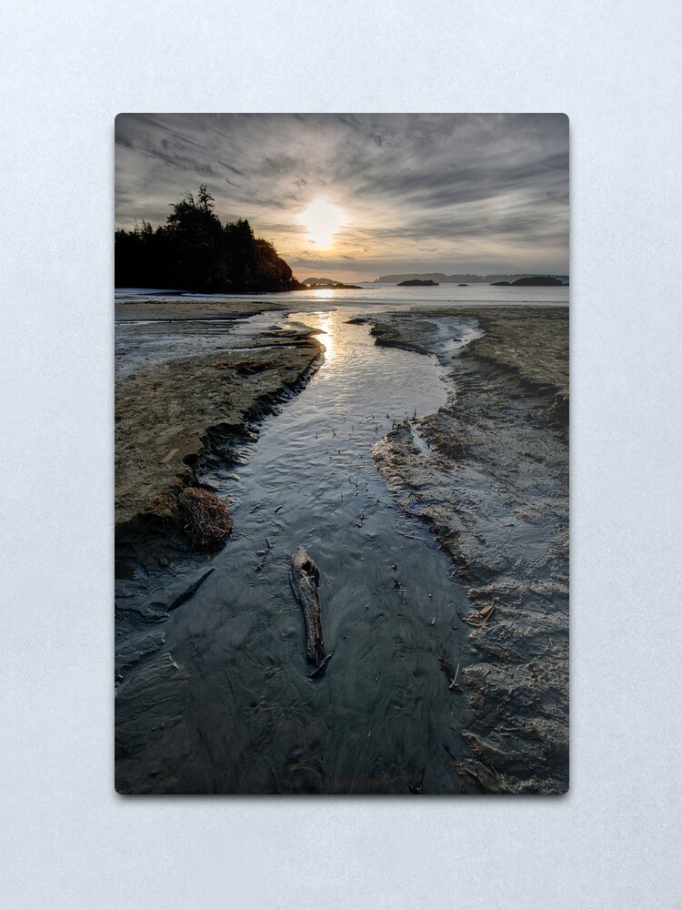 Alternate view of The Stream at McKenzie Beach Metal Print