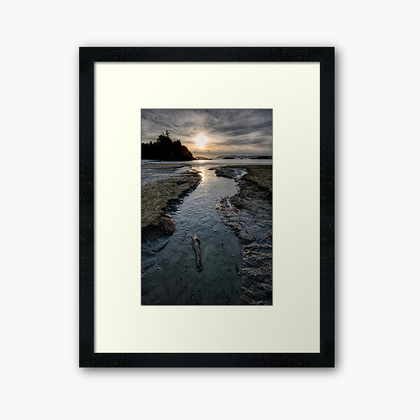 The Stream at McKenzie Beach Framed Art Print