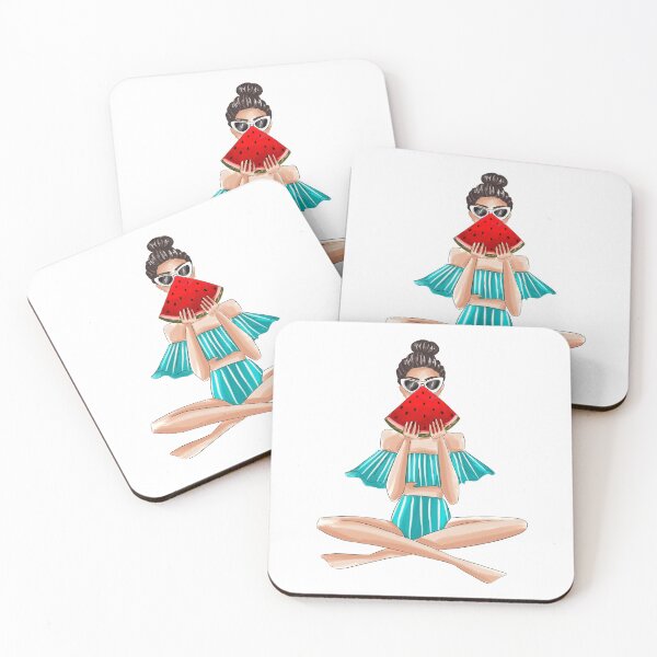 Item preview, summer girl with watermelon designed and sold by reyniramirezfi.