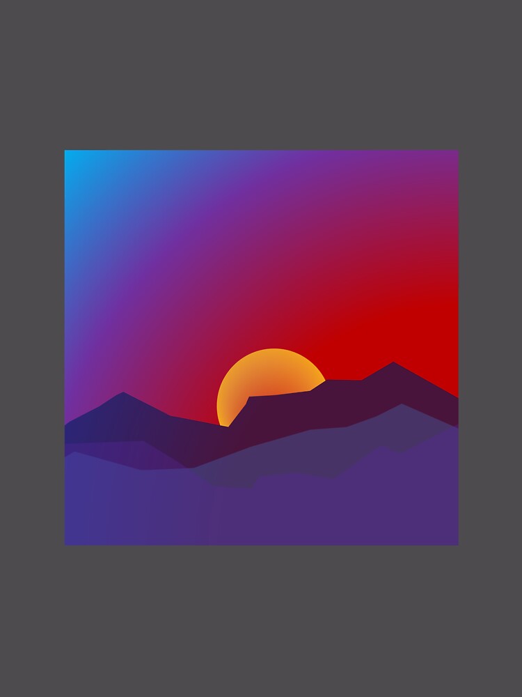 Thumbnail 6 of 6, Premium Oversized Hoodie, Gradient Landscape designed and sold by powerpointer.
