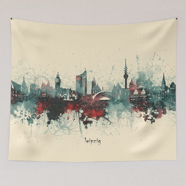 Item preview, leipzig skyline designed and sold by BekimART2.