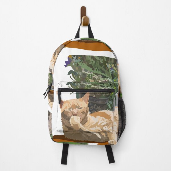 Item preview, Cat bathing in the garden designed and sold by Jean Choi.
