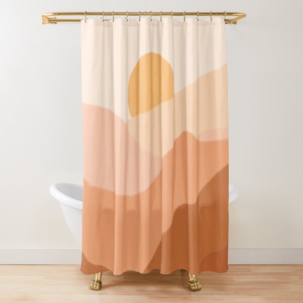 Beige Shower Curtains Redbubble