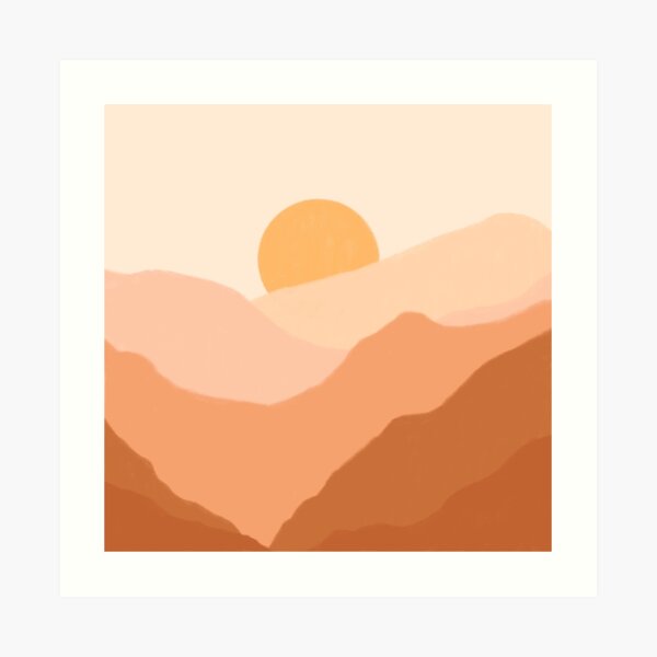 Warm Sunset Art Print