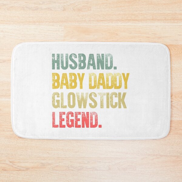 Item preview, Funny Men Vintage T Shirt Husband Baby Daddy Glowstick Legend designed and sold by Bendthetrend.