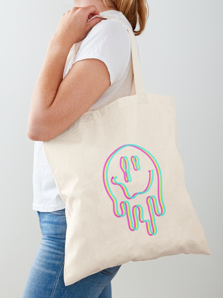 Melting Acid Smile Trippy Tote Bag for Sale by dominikka0