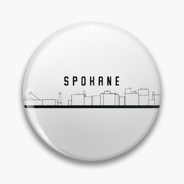 Item preview, Spokane Cityscape Line Art designed and sold by SkySlate.