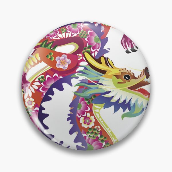 Item preview, Chinese art print - colorful dragon symbol for strength & luck designed and sold by Kallandra.