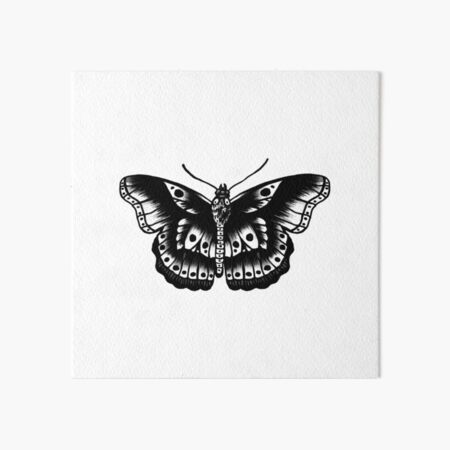 Download Harry Styles Butterfly Tattoo Art Board Print By Livjar22 Redbubble