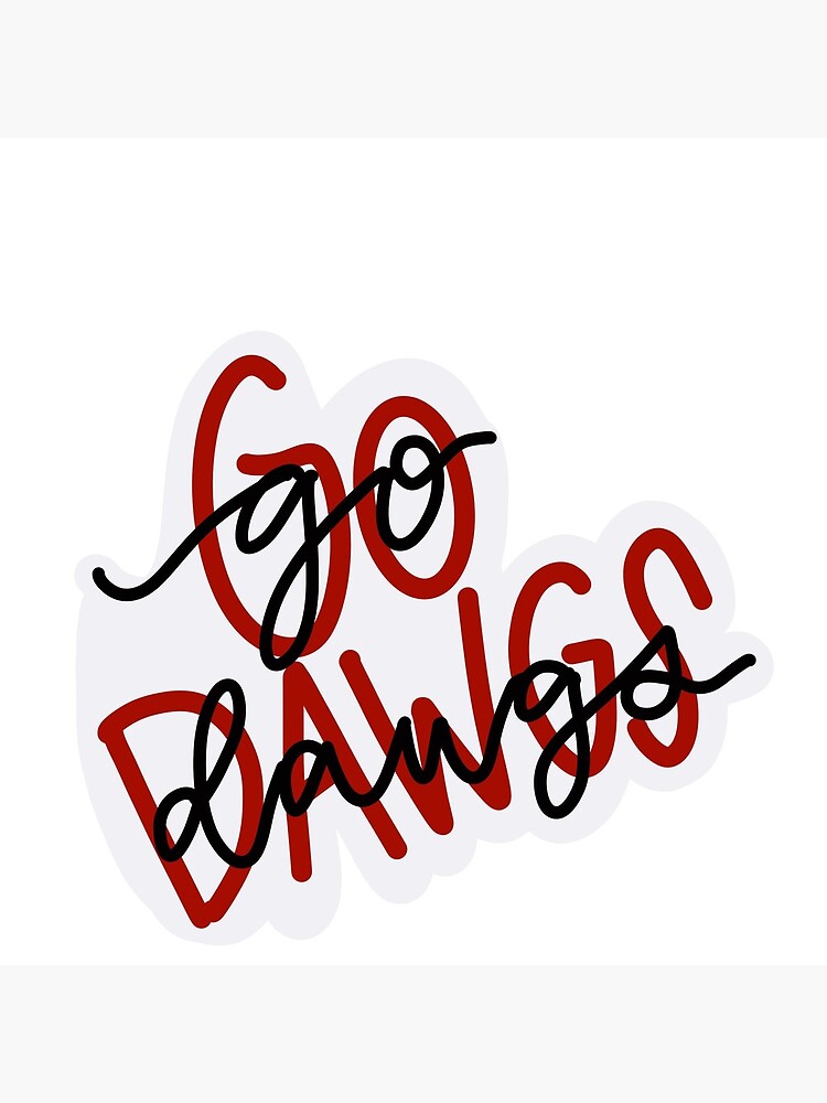 "Go Dawgs" Canvas Print by averyharrison3 | Redbubble