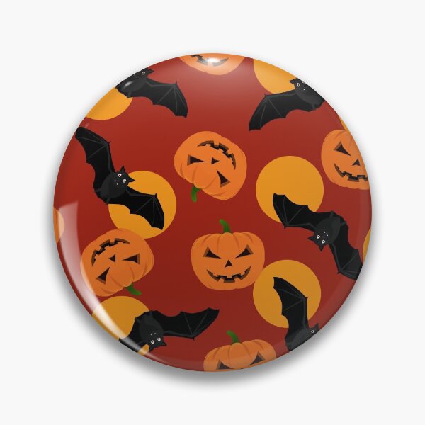 Item preview, Halloween pattern with pumpkin and bats designed and sold by GulArt.