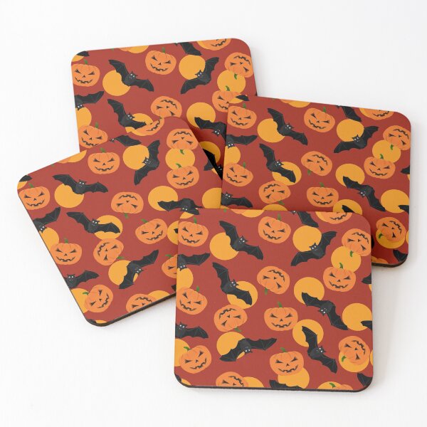 Item preview, Halloween pattern with pumpkin and bats designed and sold by GulArt.