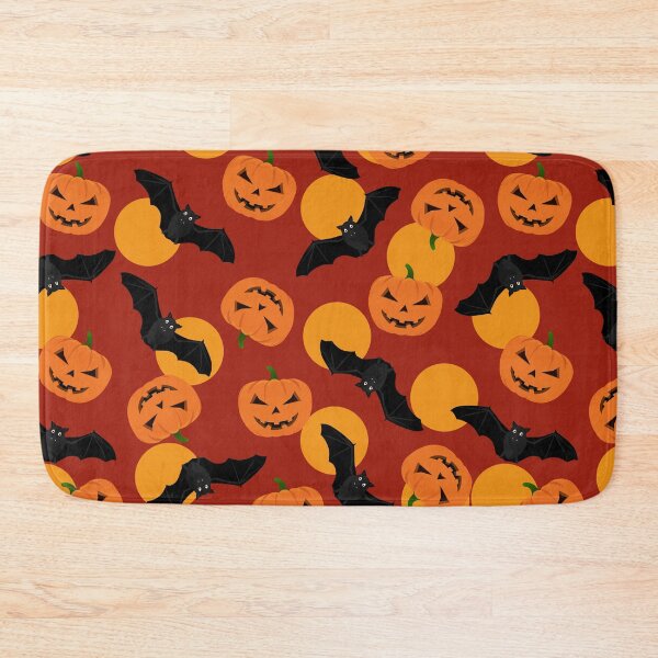 Item preview, Halloween pattern with pumpkin and bats designed and sold by GulArt.
