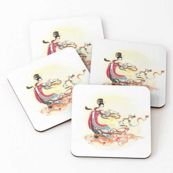 Item preview, China Art Print - Allegory of Young Chinese Woman with Moon designed and sold by Kallandra.