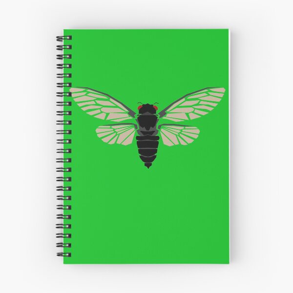 Item preview, Periodical Cicada Geometric Wildlife Green Background designed and sold by WildByNature.