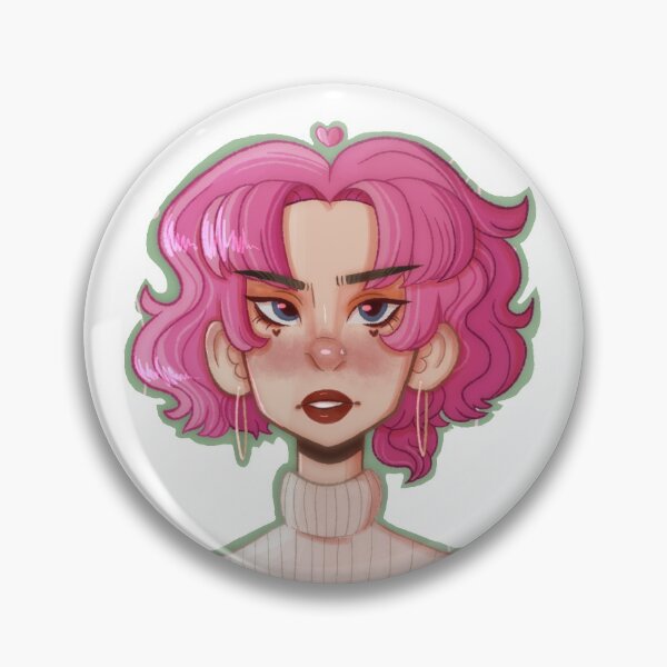Item preview, Pink Haired Girl (Rowan) designed and sold by Ellis Broadhead.