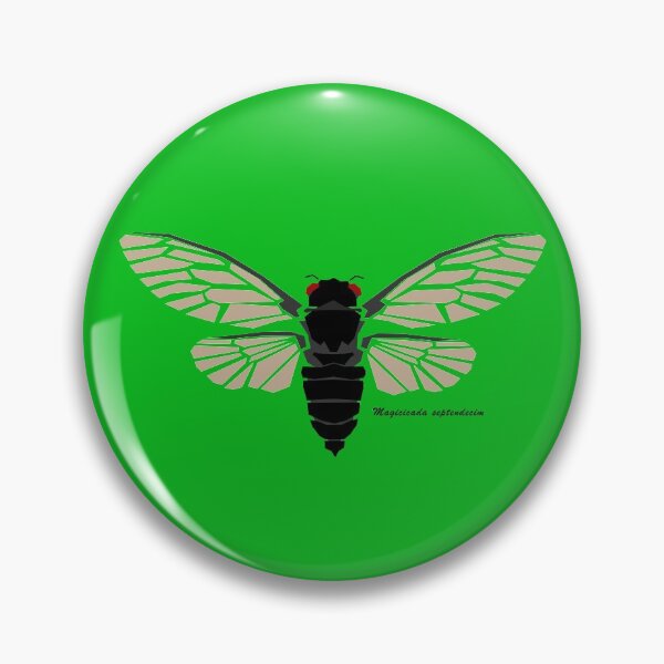 Item preview, Cicada Geometric Wildlife with Scientific Name designed and sold by WildByNature.