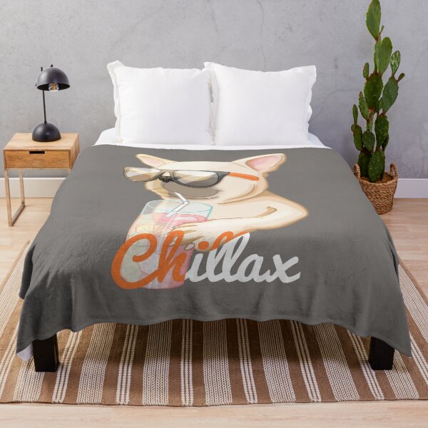 Item preview, Chillax, funny french bulldog with sunglasses drinking juice designed and sold by Sofia Dimitriadou.