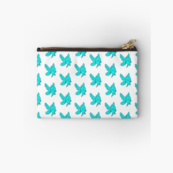Item preview, Simple Turquoise Aqua Blue Fantail Fancy Goldfish Outline designed and sold by Ellie Davies.