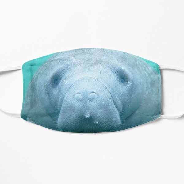 Watercolor Manatee 01, Three Sisters Spring, Crystal River, Florida Mask