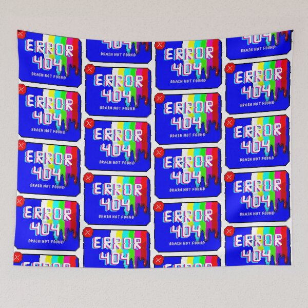 Item preview, Error 404 brain not found designed and sold by piratecat123.