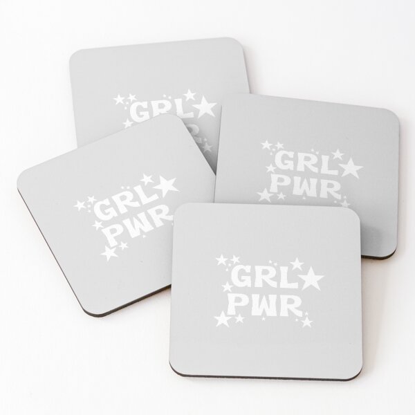 Item preview, GRL PWR Girl Power Grey Star Design designed and sold by byemma.