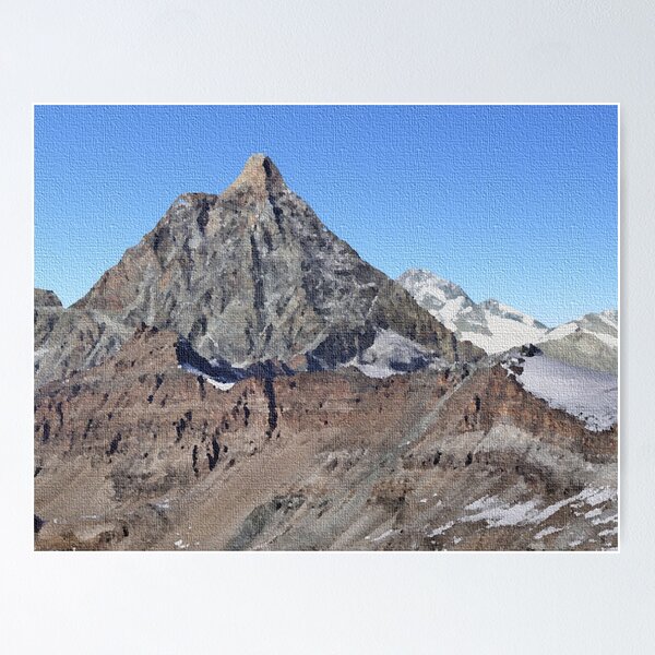 Artikelvorschau, Matterhorn Berg Leinwand entworfen und verkauft von powerpointer.