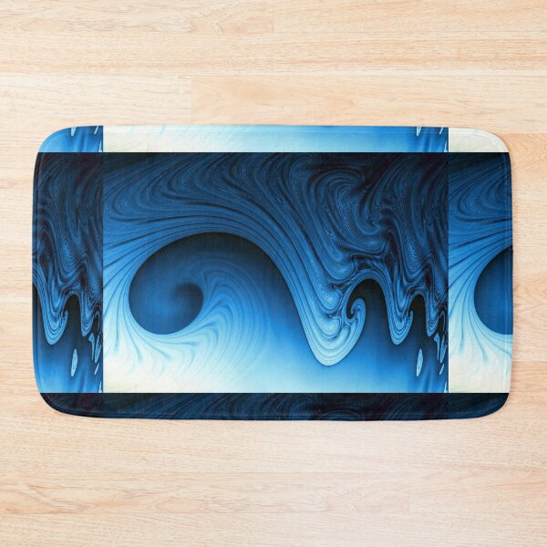 Item preview, blue wave abstract designed and sold by pinkal.
