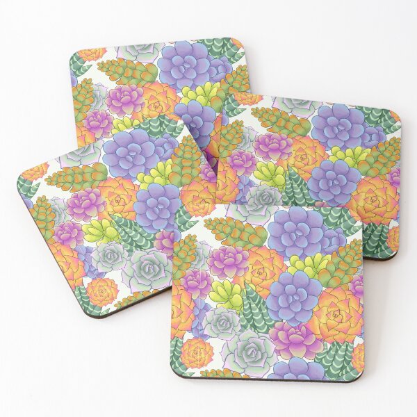 Item preview, Copy of Cute Succulent Repeat Pattern (White) designed and sold by ally-mck.