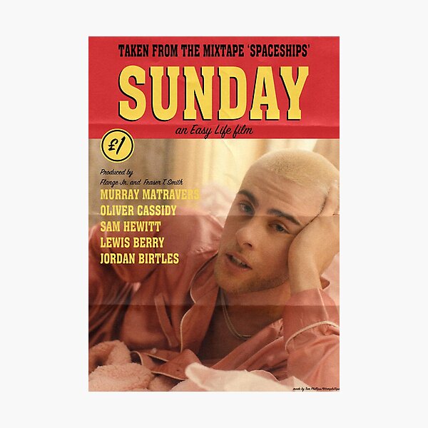 Easy Life 'Sunday' Poster Photographic Print