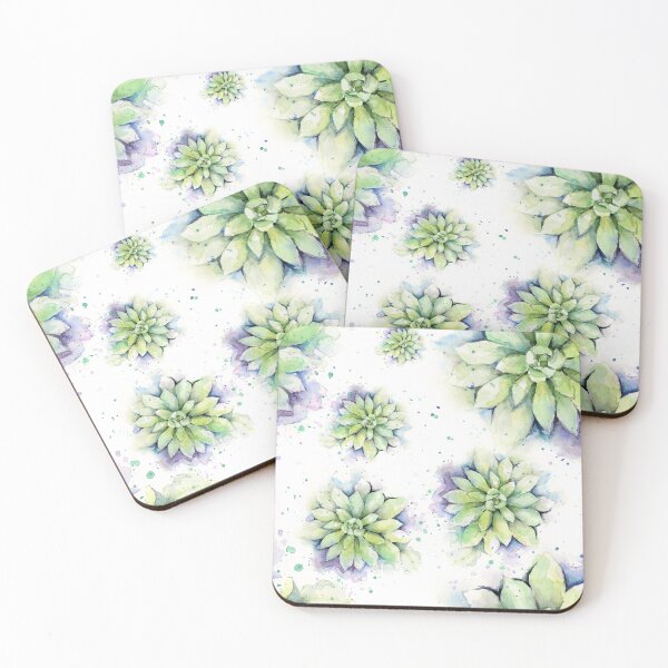 Item preview, Succulent Pattern Watercolor designed and sold by Olga Shvartsur.