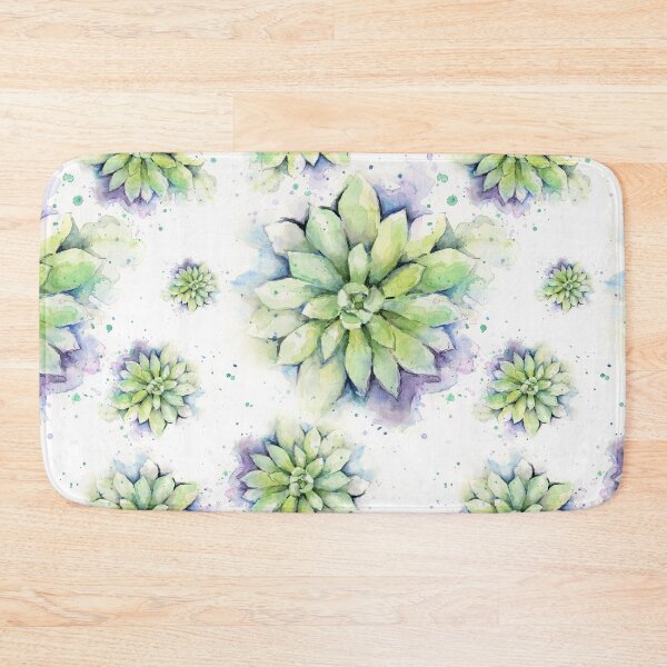 Item preview, Succulent Pattern Watercolor designed and sold by Olga Shvartsur.